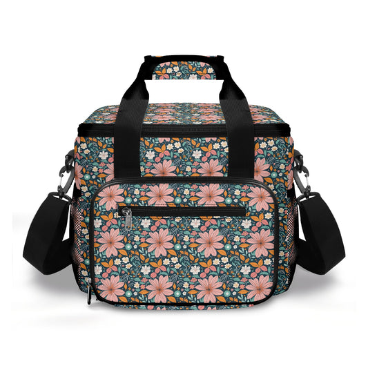Wild Flowers Insulated Leakproof Cooler Bag Lunch Box