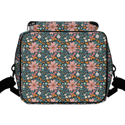 Wild Flowers Insulated Leakproof Cooler Bag Lunch Box