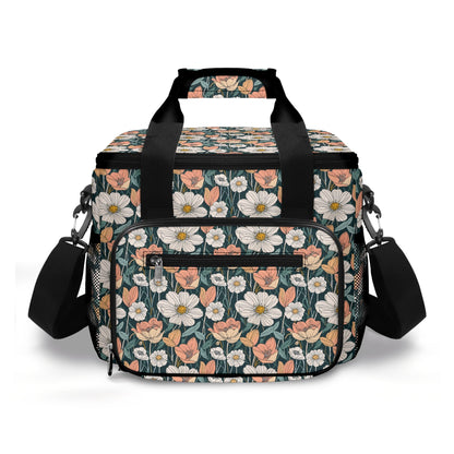 Tulips and Daisys Insulated Leakproof Cooler Bag Lunch Box