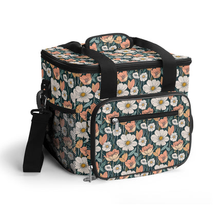 Tulips and Daisys Insulated Leakproof Cooler Bag Lunch Box