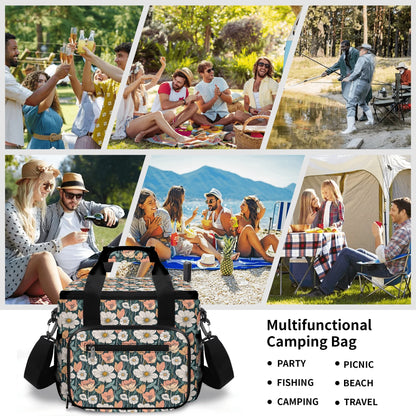 Tulips and Daisys Insulated Leakproof Cooler Bag Lunch Box