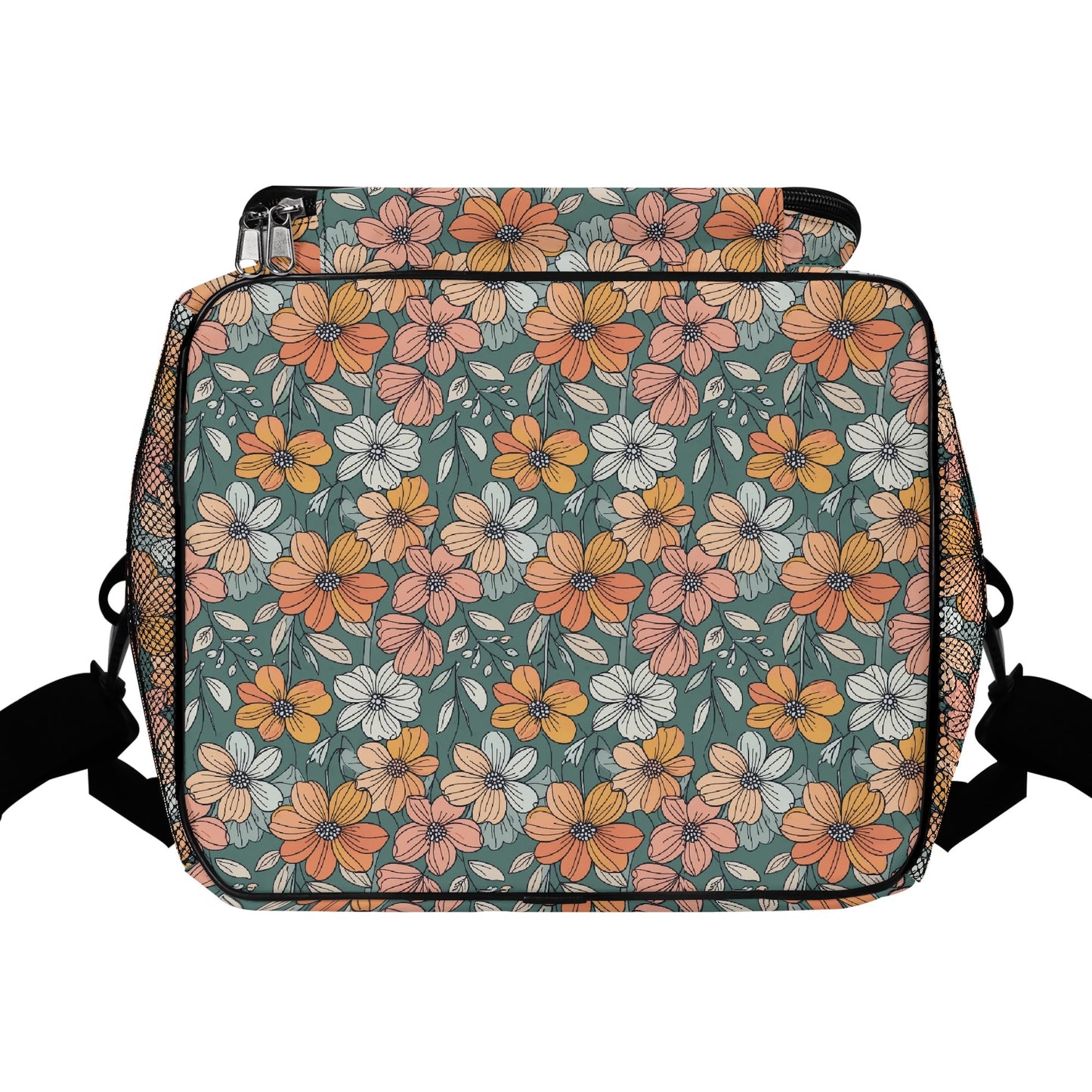 Pastel Flowers Insulated Leakproof Cooler Bag Lunch Box
