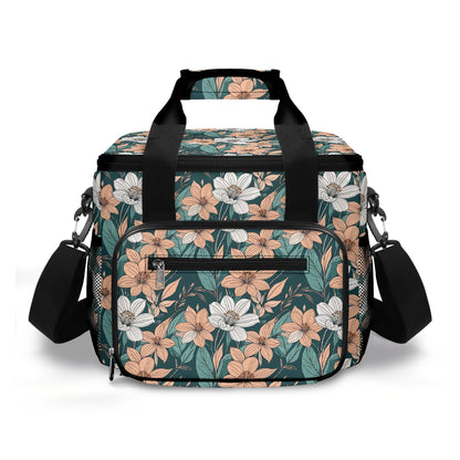 Pastel Floral Insulated Leakproof Cooler Bag Lunch Box