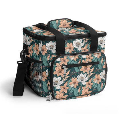 Pastel Floral Insulated Leakproof Cooler Bag Lunch Box