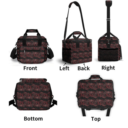 Red Light Rose Insulated Leakproof Cooler Bag Lunch Box