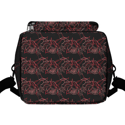 Red Light Rose Insulated Leakproof Cooler Bag Lunch Box