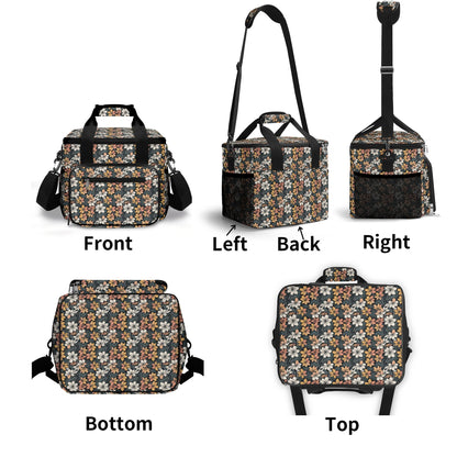 Field of Flowers Insulated Leakproof Cooler Bag Lunch Box