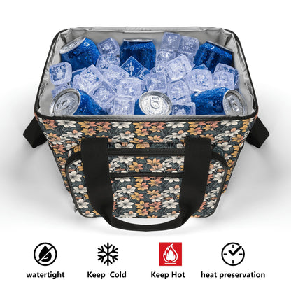 Field of Flowers Insulated Leakproof Cooler Bag Lunch Box