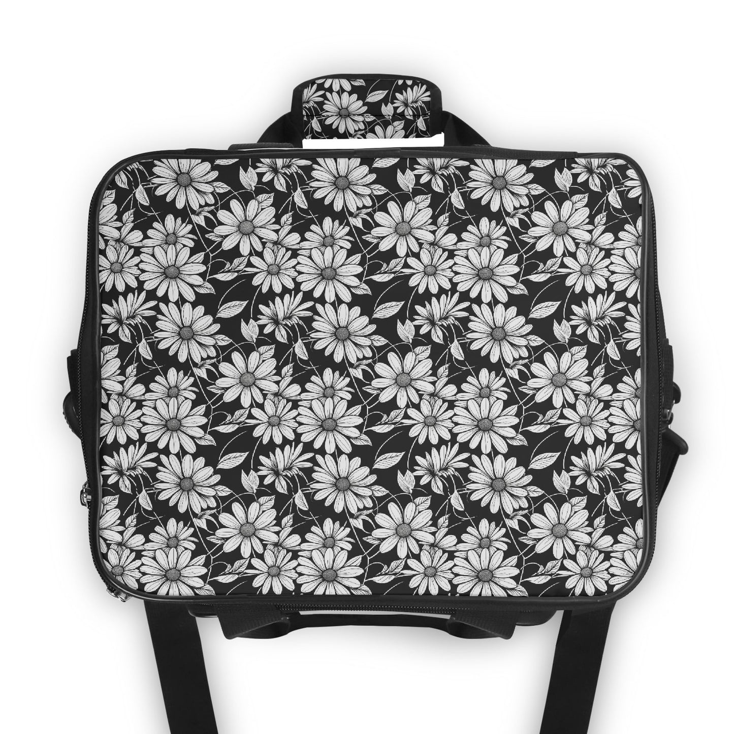 Black and White Daisys Insulated Leakproof Cooler Bag Lunch Box
