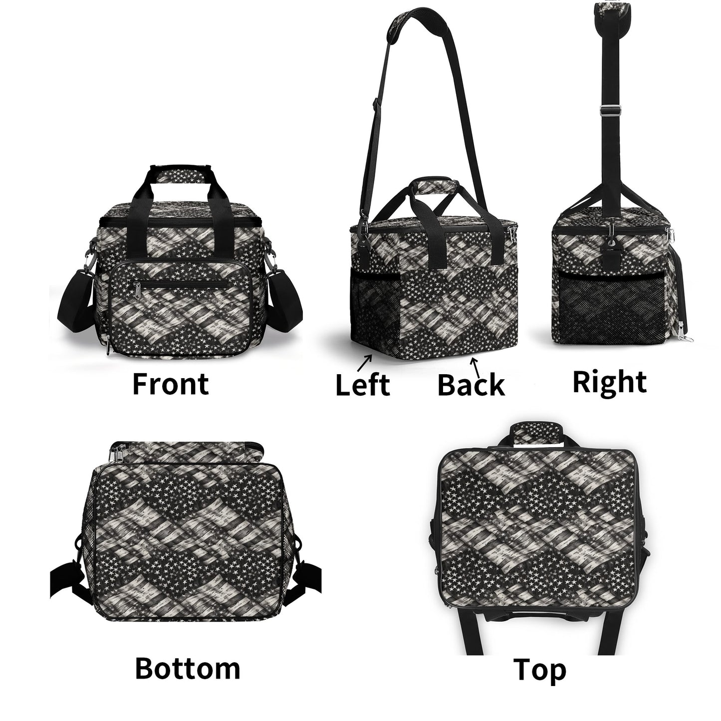 Battered Flag Insulated Leakproof Cooler Bag Lunch Box
