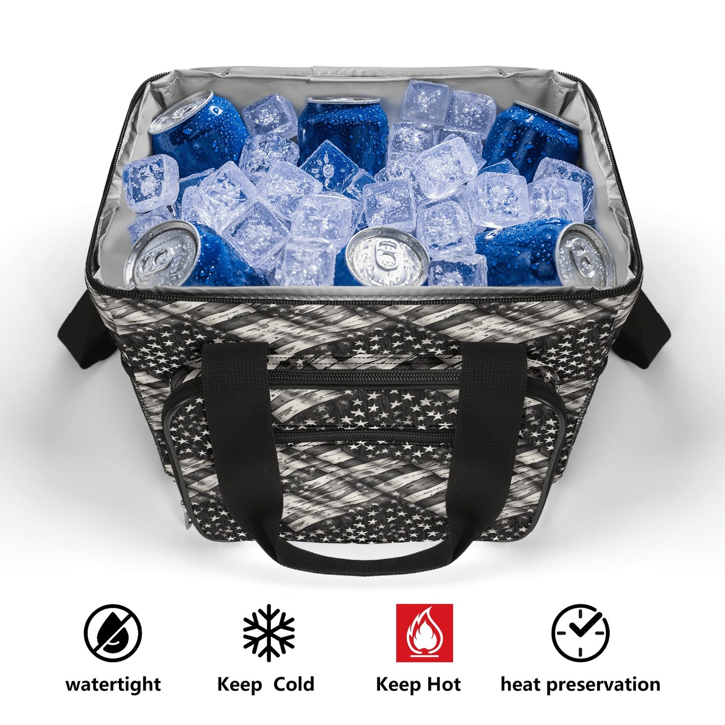 Battered Flag Insulated Leakproof Cooler Bag Lunch Box
