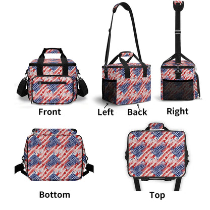 Watercolor Independence Insulated Leakproof Cooler Bag Lunch Box