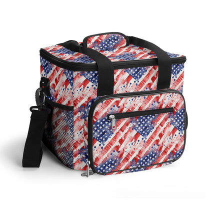 Watercolor Independence Insulated Leakproof Cooler Bag Lunch Box
