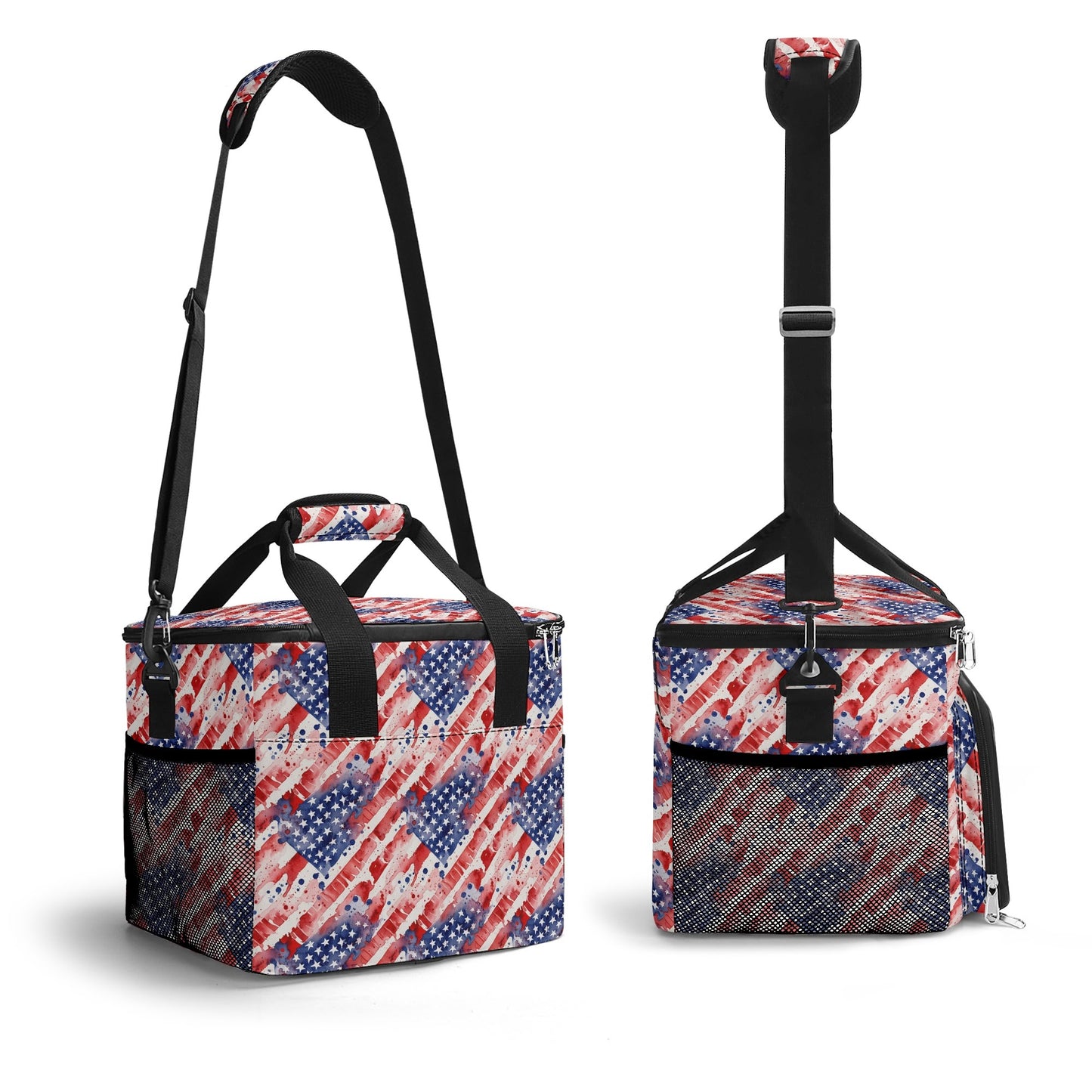 Watercolor Independence Insulated Leakproof Cooler Bag Lunch Box