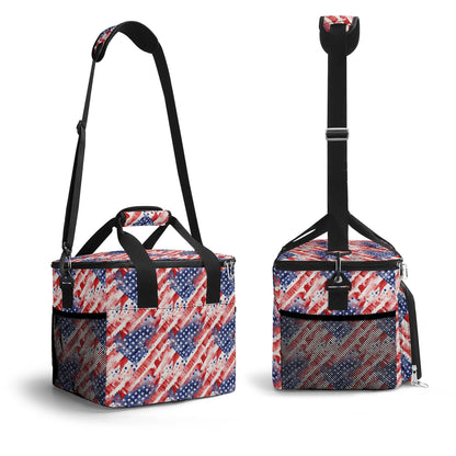 Watercolor Independence Insulated Leakproof Cooler Bag Lunch Box