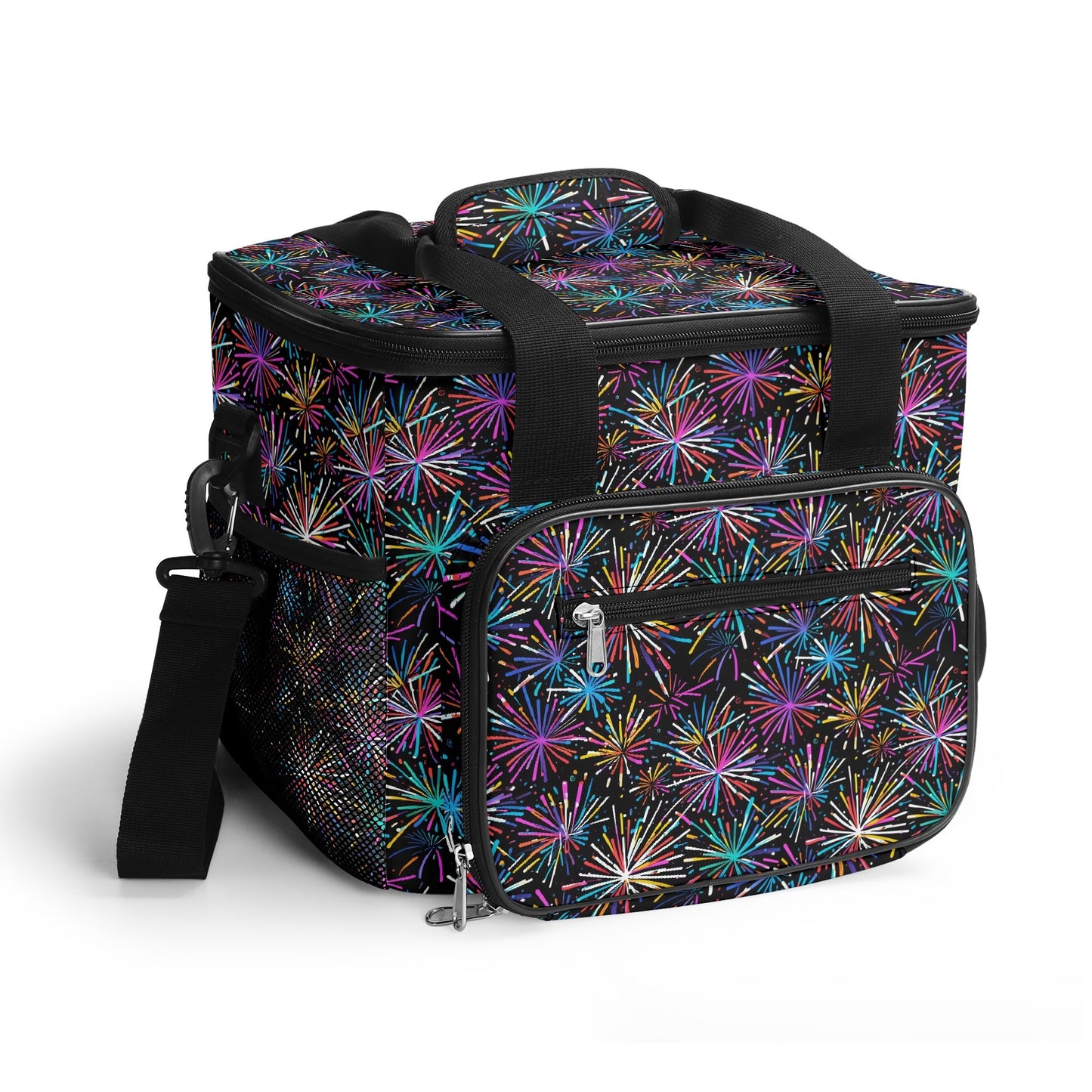 Sharp Fireworks Insulated Leakproof Cooler Bag Lunch Box