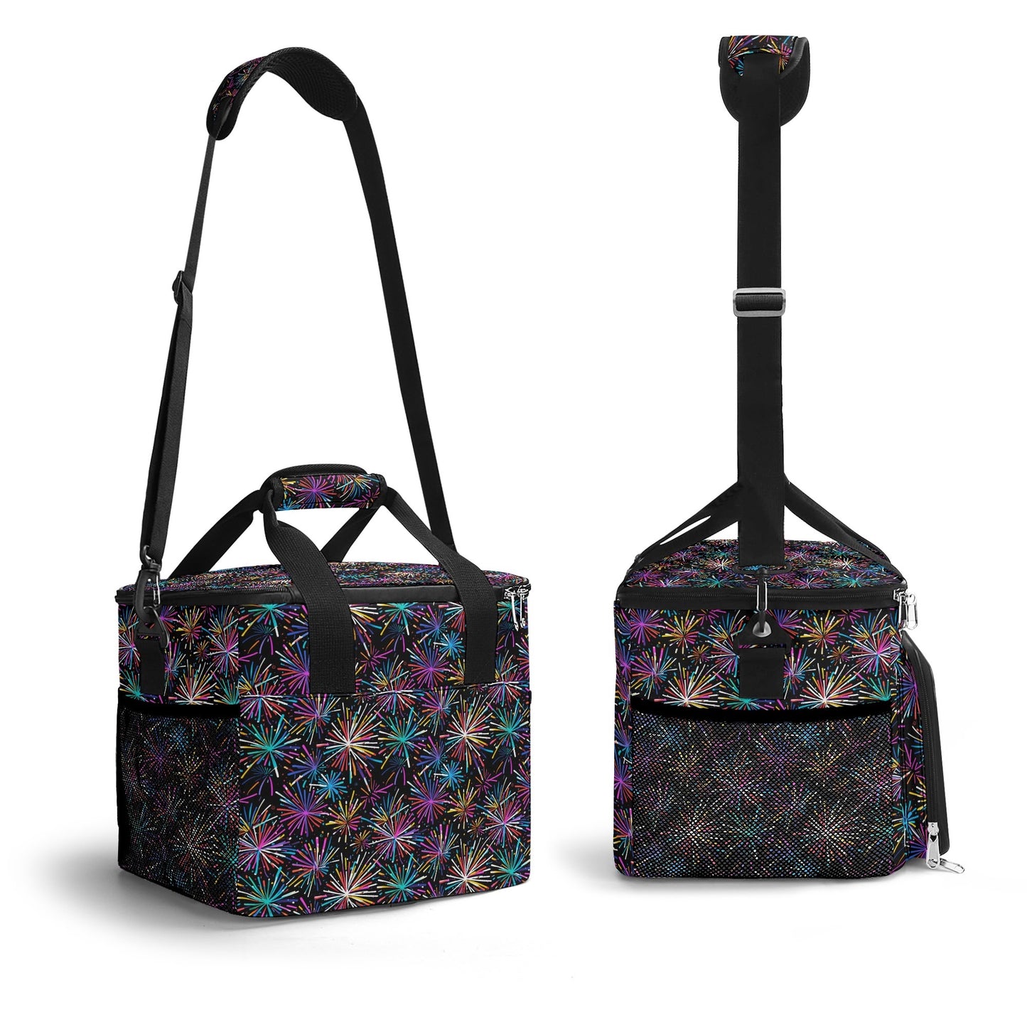 Sharp Fireworks Insulated Leakproof Cooler Bag Lunch Box