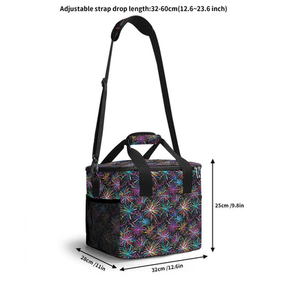 Sharp Fireworks Insulated Leakproof Cooler Bag Lunch Box