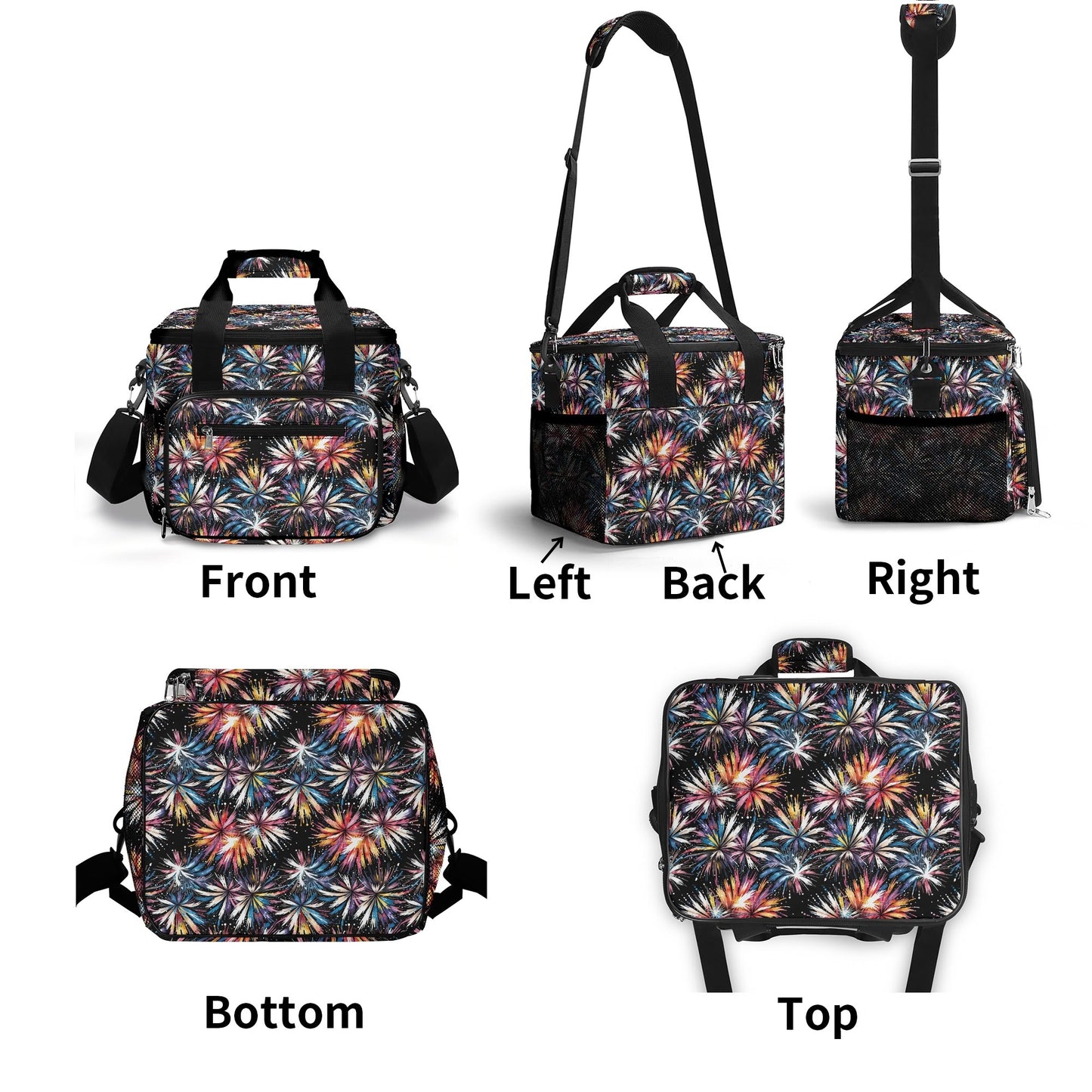 Freedom Fireworks Insulated Leakproof Cooler Bag Lunch Box