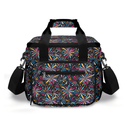 Colorful FIreworks Insulated Leakproof Cooler Bag Lunch Box