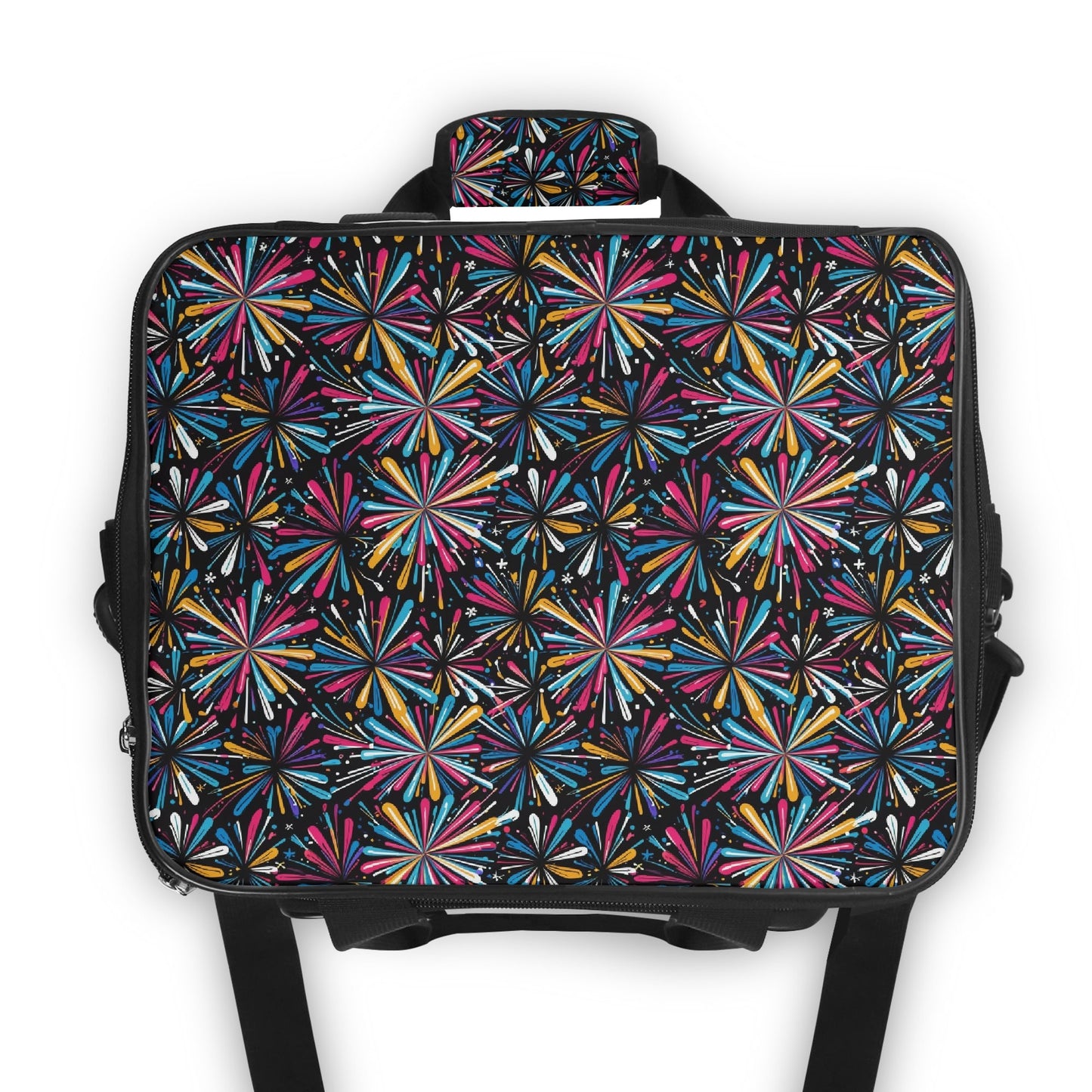 Colorful FIreworks Insulated Leakproof Cooler Bag Lunch Box