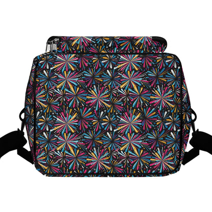 Colorful FIreworks Insulated Leakproof Cooler Bag Lunch Box