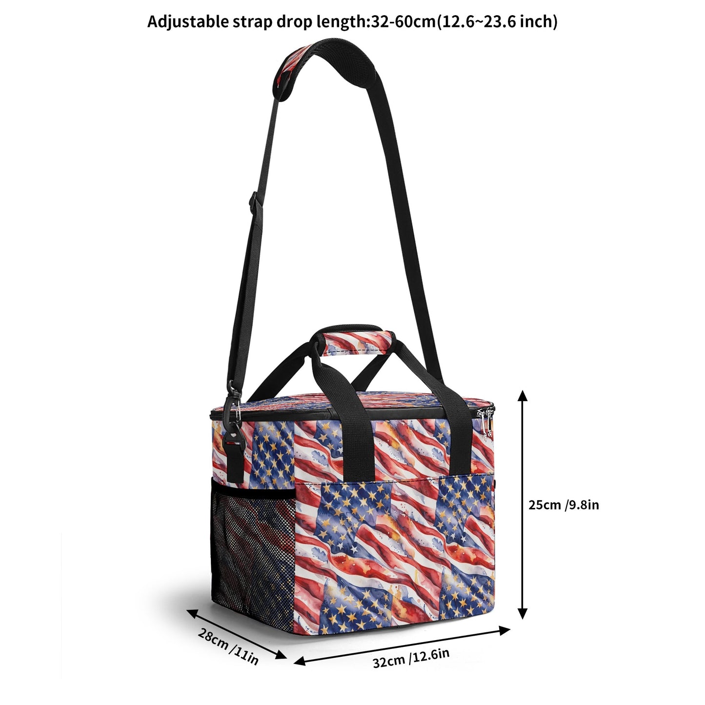 USA Proud Insulated Leakproof Cooler Bag Lunch Box