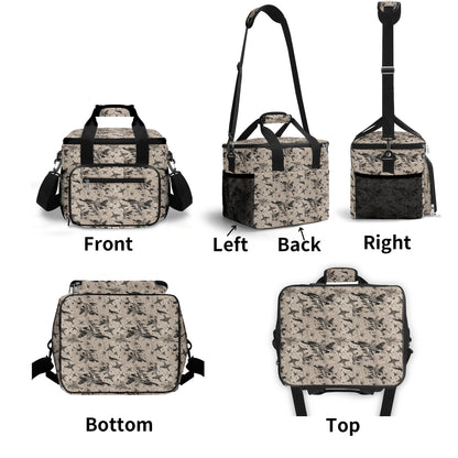 Abstract Jets Insulated Leakproof Cooler Bag Lunch Box
