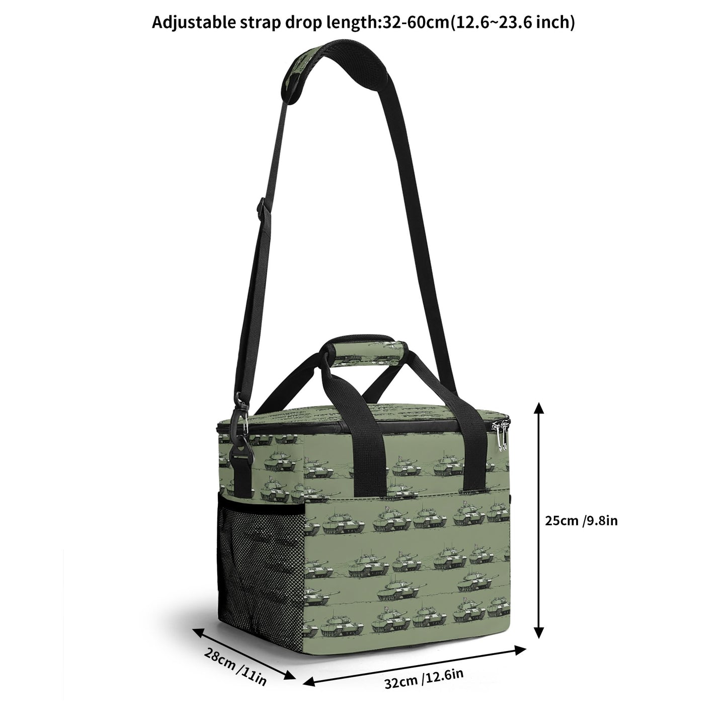 Green Tanks Insulated Leakproof Cooler Bag Lunch Box