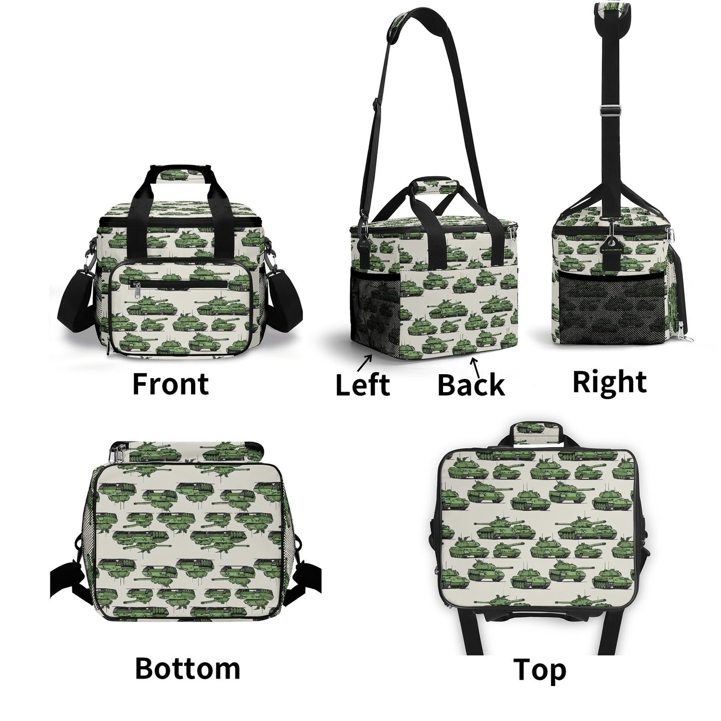 Comic Tanks Insulated Leakproof Cooler Bag Lunch Box