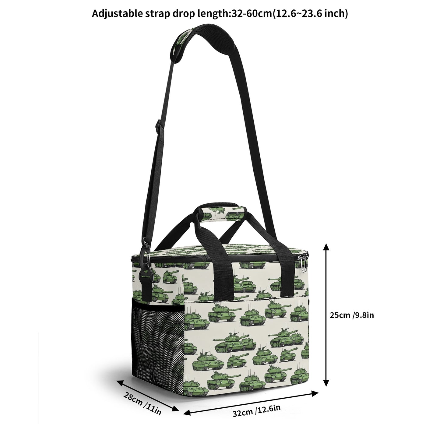 Comic Tanks Insulated Leakproof Cooler Bag Lunch Box