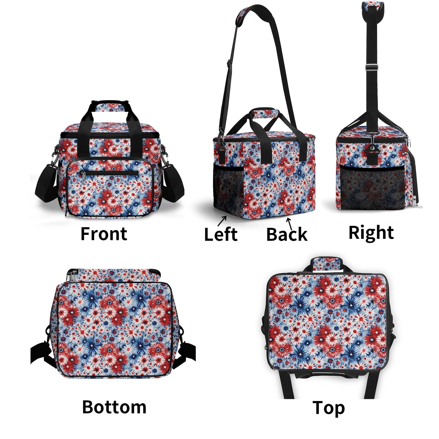 Floral USA Insulated Leakproof Cooler Bag Lunch Box