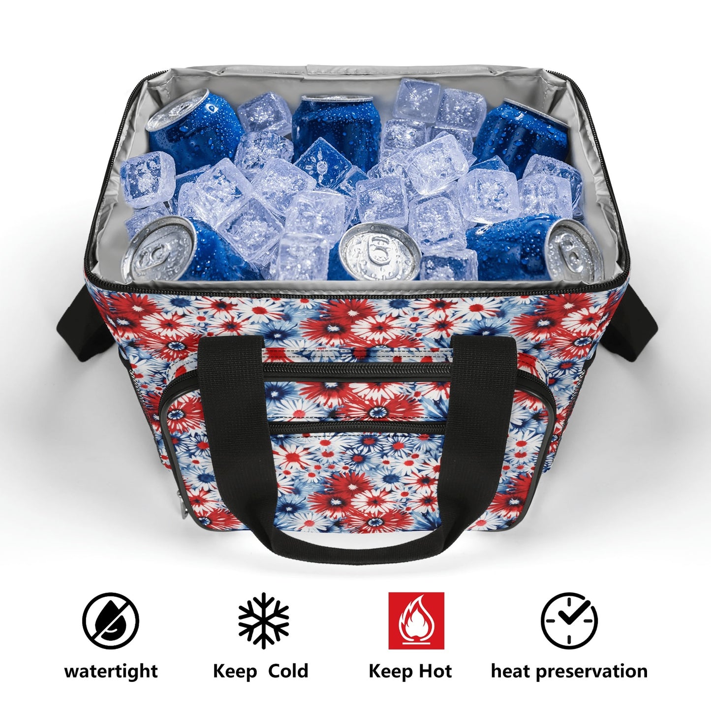 Floral USA Insulated Leakproof Cooler Bag Lunch Box