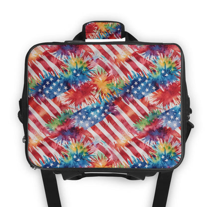 Firework Flag Insulated Leakproof Cooler Bag Lunch Box
