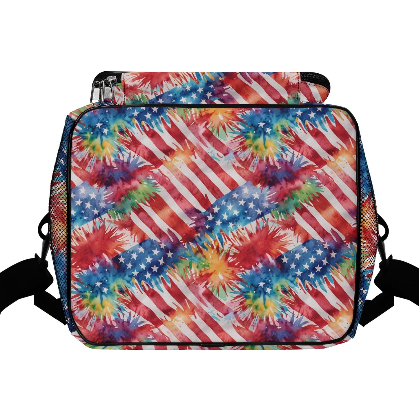 Firework Flag Insulated Leakproof Cooler Bag Lunch Box
