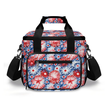 Tie-Dye Firework Insulated Leakproof Cooler Bag Lunch Box