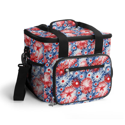 Tie-Dye Firework Insulated Leakproof Cooler Bag Lunch Box