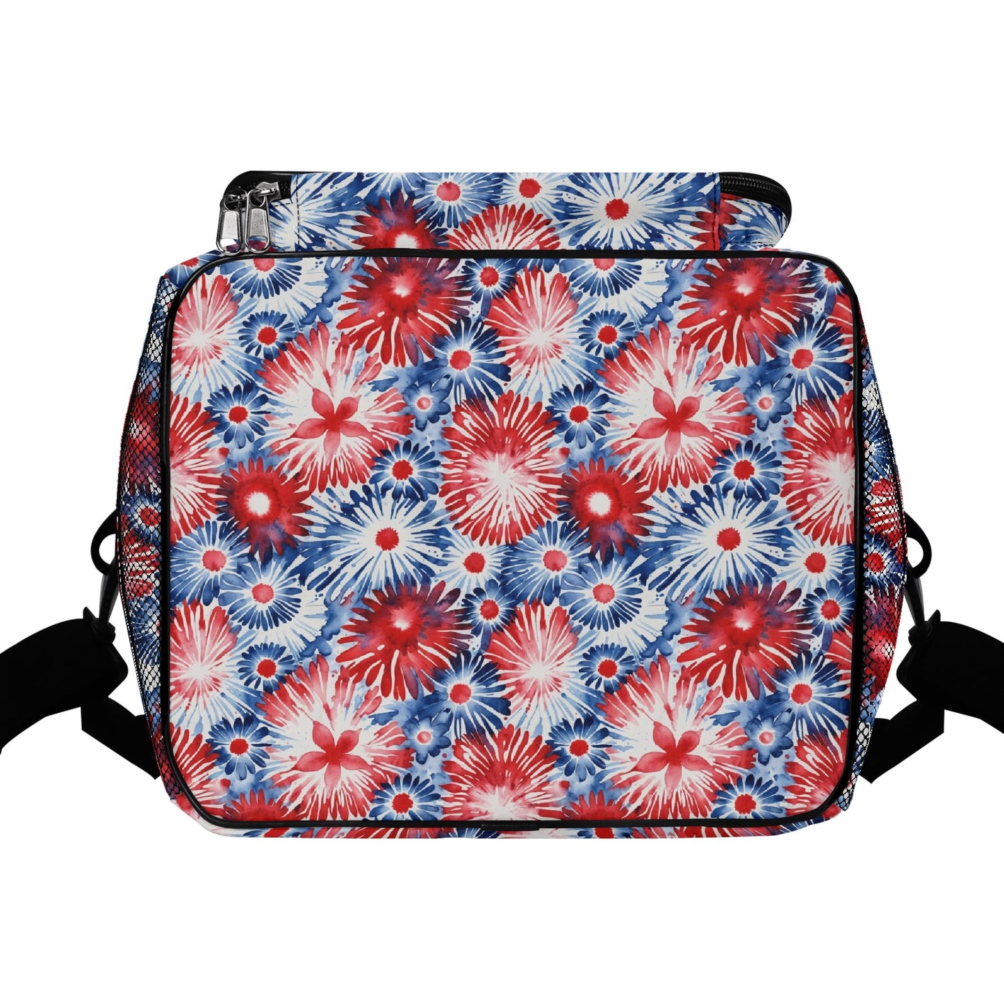 Tie-Dye Firework Insulated Leakproof Cooler Bag Lunch Box