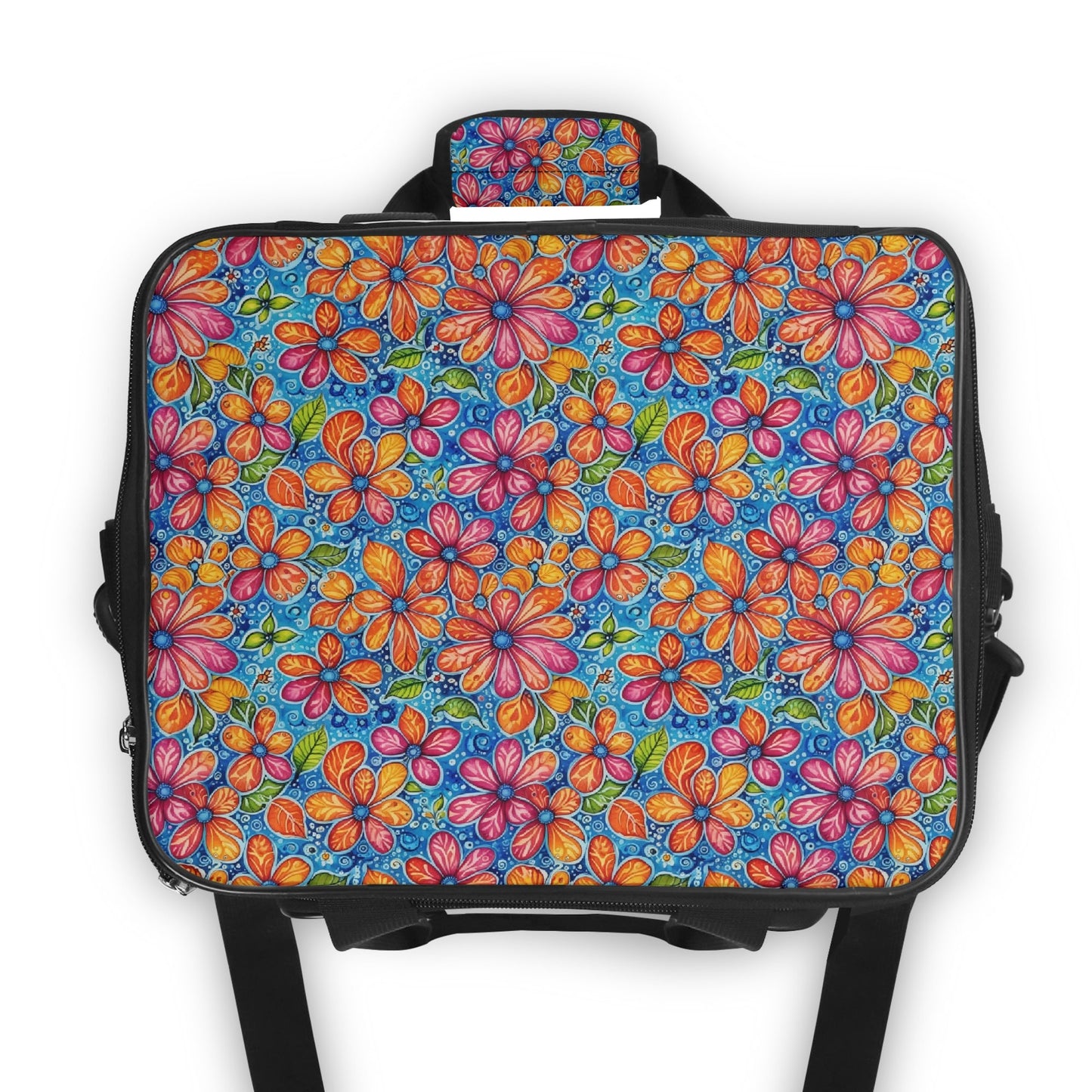 Floral Trippy Insulated Leakproof Cooler Bag Lunch Box
