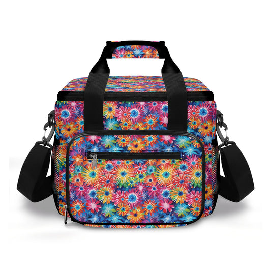 Daisy Tie-Dye Insulated Leakproof Cooler Bag Lunch Box