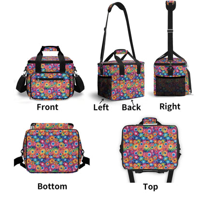 Daisy Tie-Dye Insulated Leakproof Cooler Bag Lunch Box