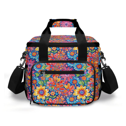 Groovy Flowers Insulated Leakproof Cooler Bag Lunch Box