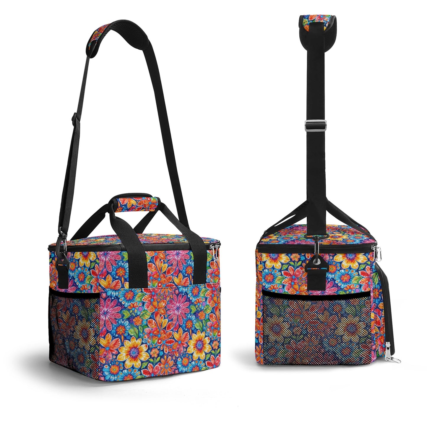 Groovy Flowers Insulated Leakproof Cooler Bag Lunch Box