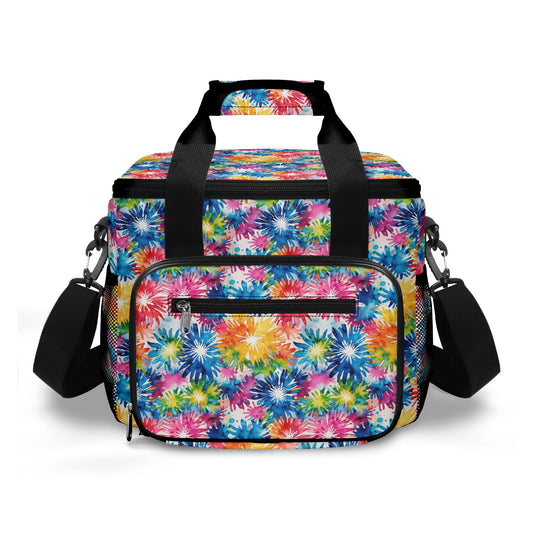 Tie-Dye Explosion Insulated Leakproof Cooler Bag Lunch Box