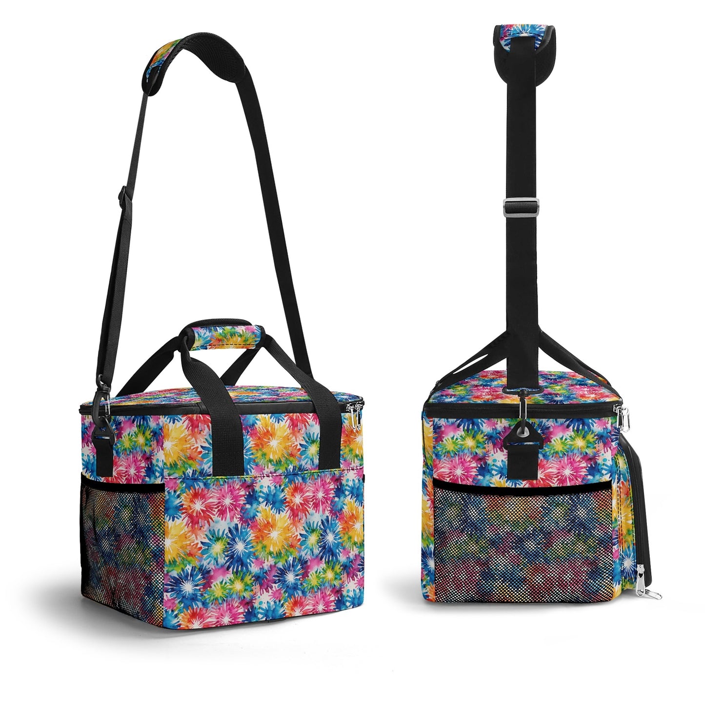 Tie-Dye Explosion Insulated Leakproof Cooler Bag Lunch Box