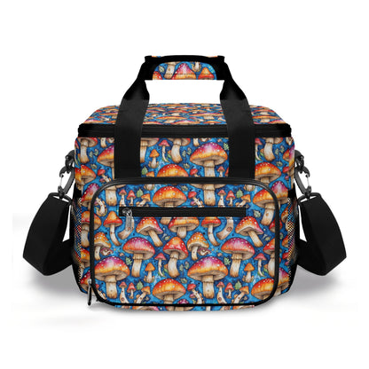 Tie-Dye Mushroom Insulated Leakproof Cooler Bag Lunch Box