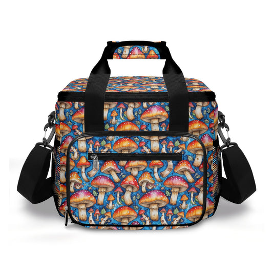 Tie-Dye Mushroom Insulated Leakproof Cooler Bag Lunch Box