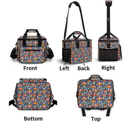 Tie-Dye Mushroom Insulated Leakproof Cooler Bag Lunch Box