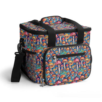 Trippy Mushroom Insulated Leakproof Cooler Bag Lunch Box