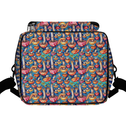 Trippy Mushroom Insulated Leakproof Cooler Bag Lunch Box